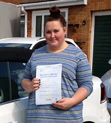 Well done Molly after driving lessons at
Orpington Alpha 1 Driving School