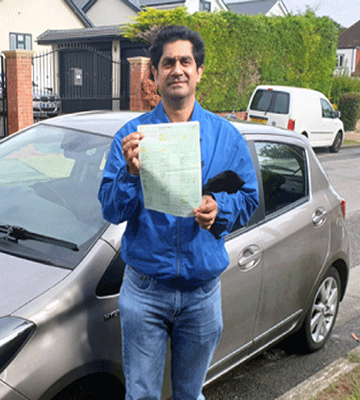 Despite being on the autistic Spectrum (ASD) a subperb first time test pass for Shammi with only 1 minor fault after driving lessons at
Orpington Alpha 1 Driving School